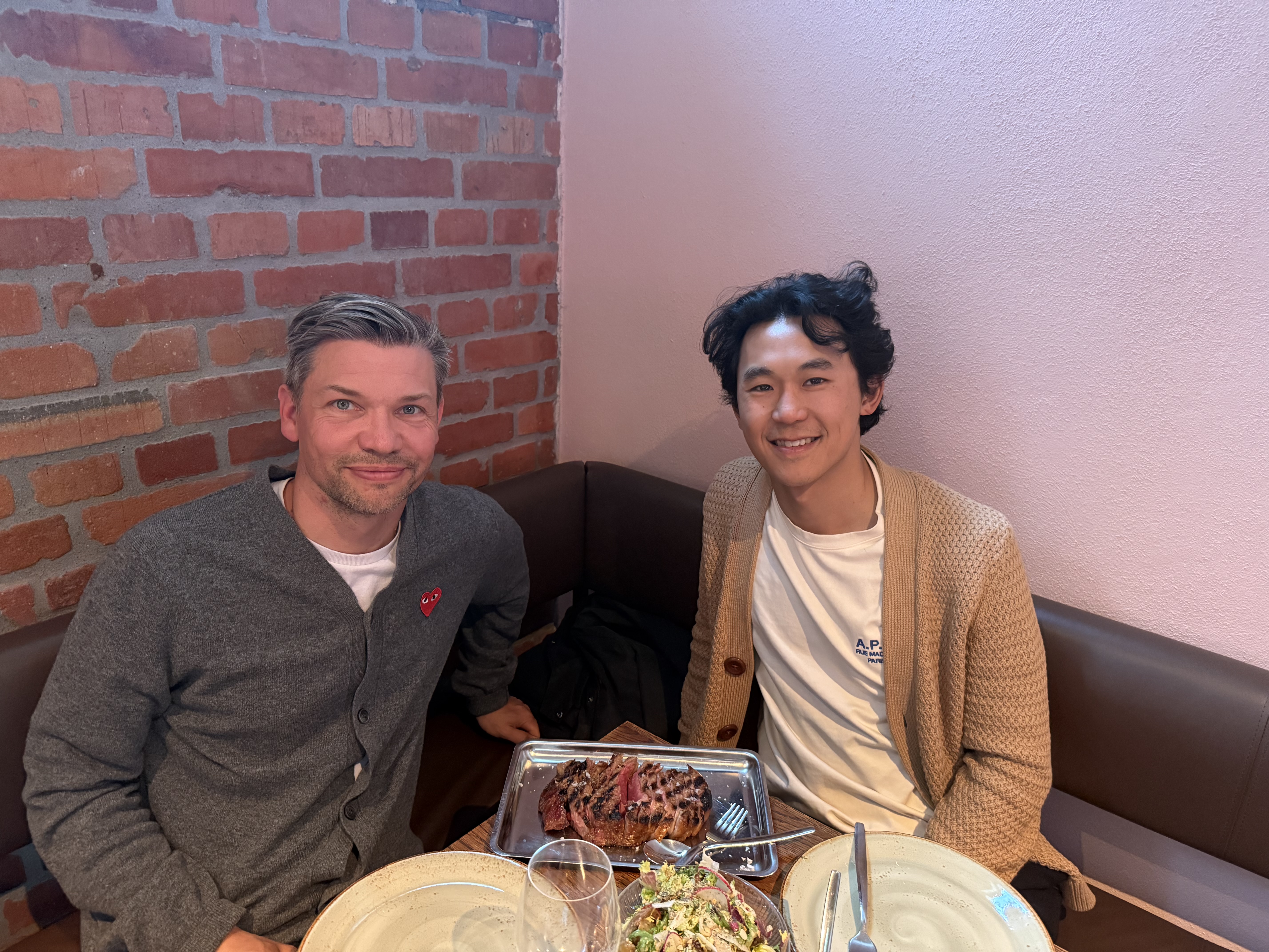 Matthew and I working on design prototypes in the Swedish countryside