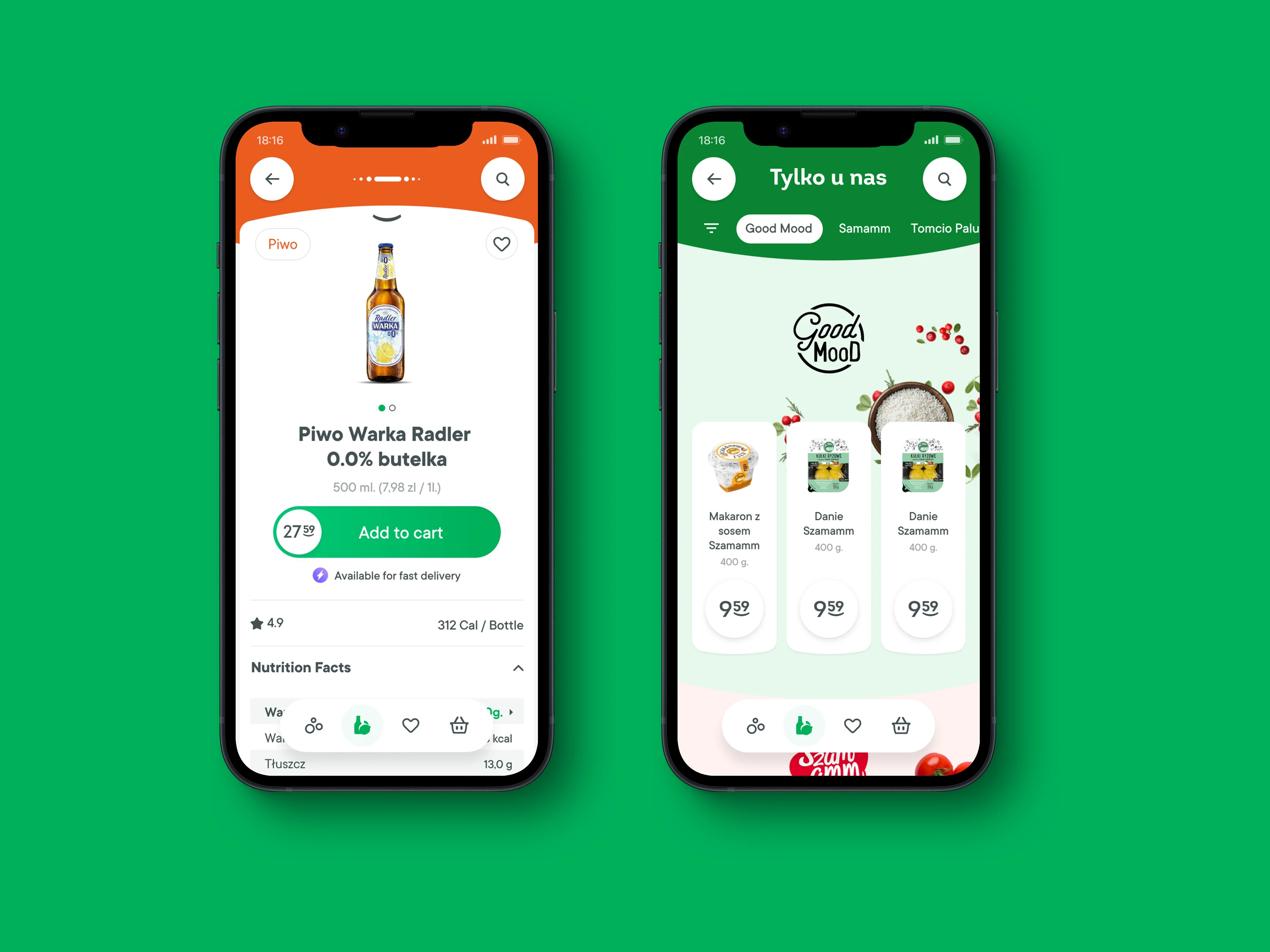 Żabka home delivery app