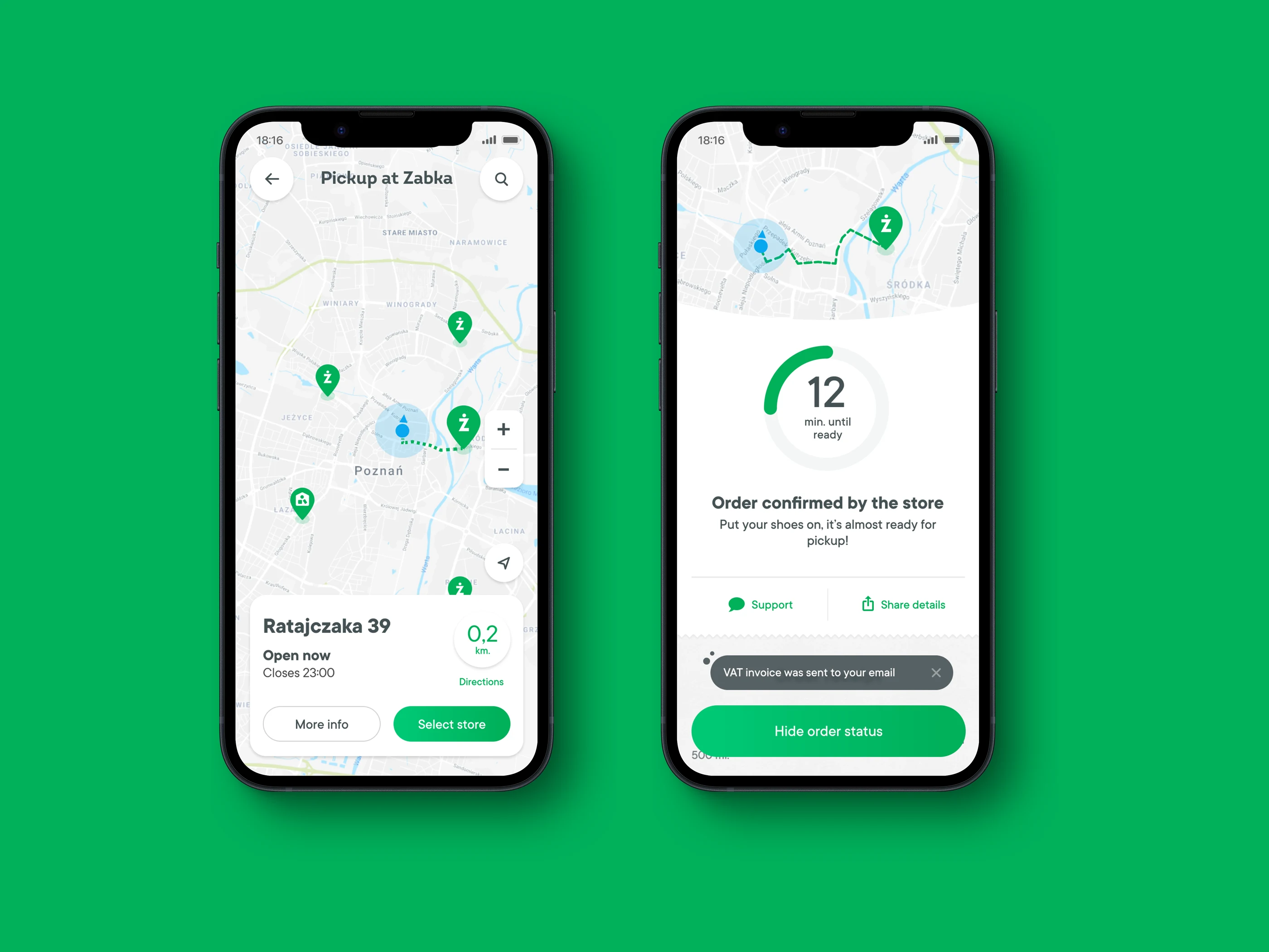 Żabka home delivery app