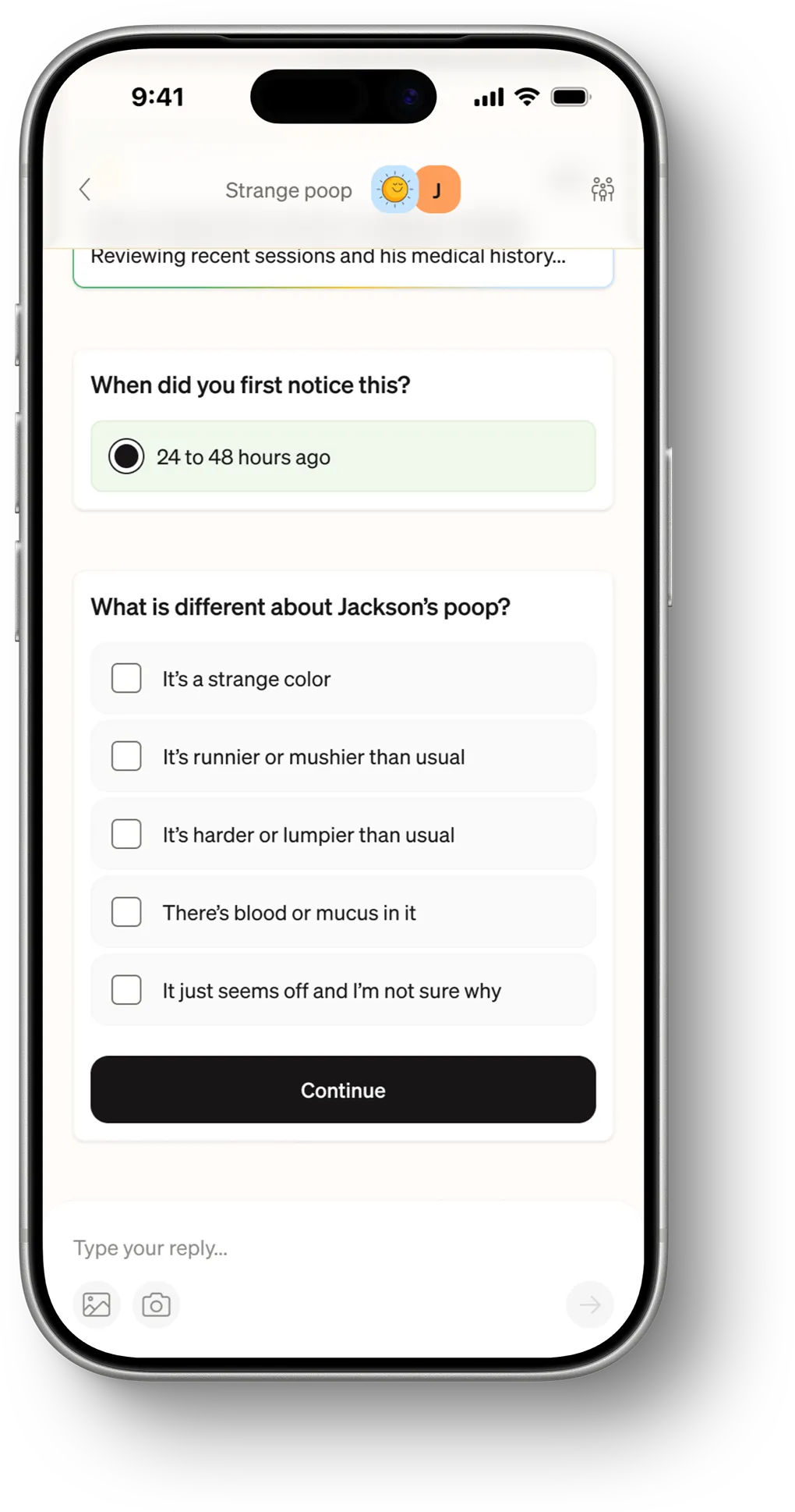 Summer Health app screen