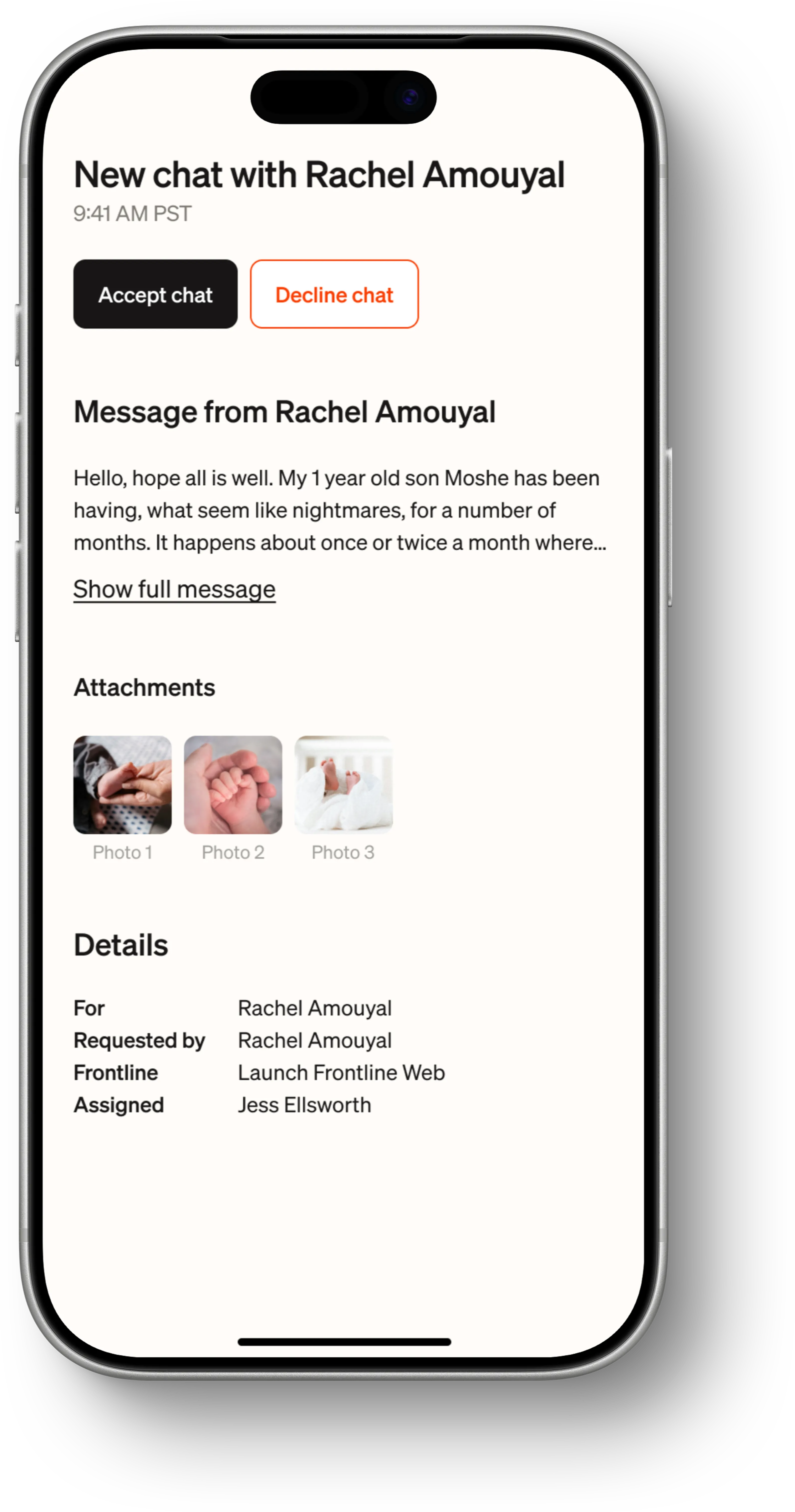 CareOS mobile provider view