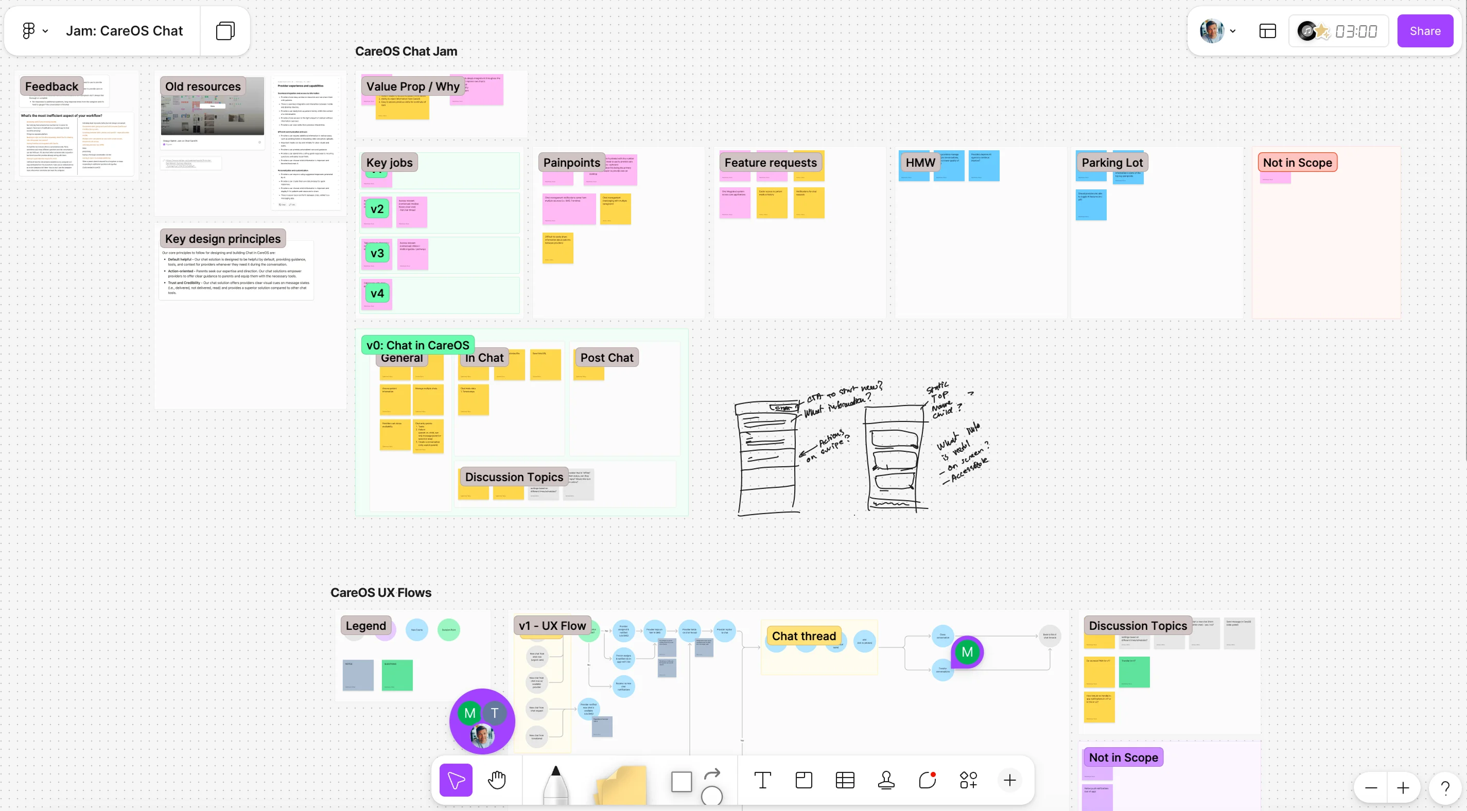 CareOS desktop interface